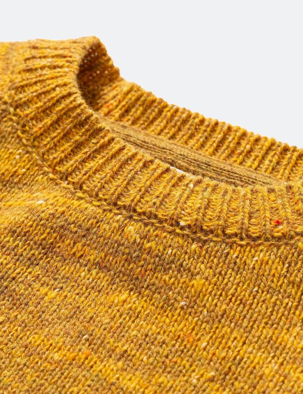 Norse Projects Viggo Crewneck Neps Knitted Sweater - Montpellier Yellow Norse Projects Viggo Crewneck Neps Knitted Sweater - Montpellier Yellow