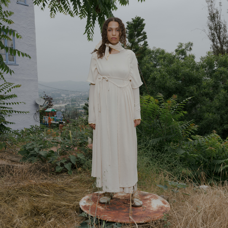 Baserange Honda Dress - Off White | Garmentory