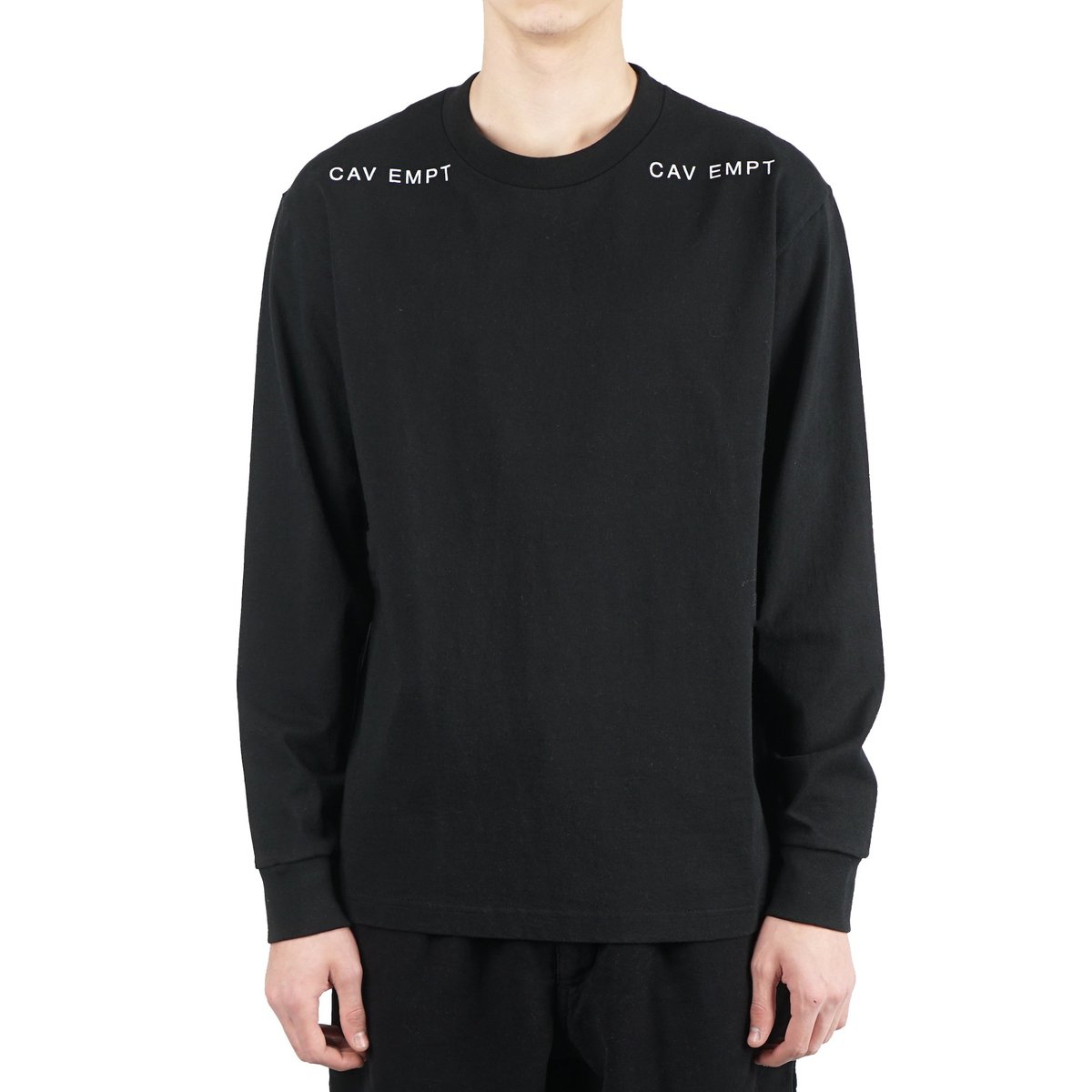 Cav Empt 01100100 Long Sleeve Tee - Black | Garmentory