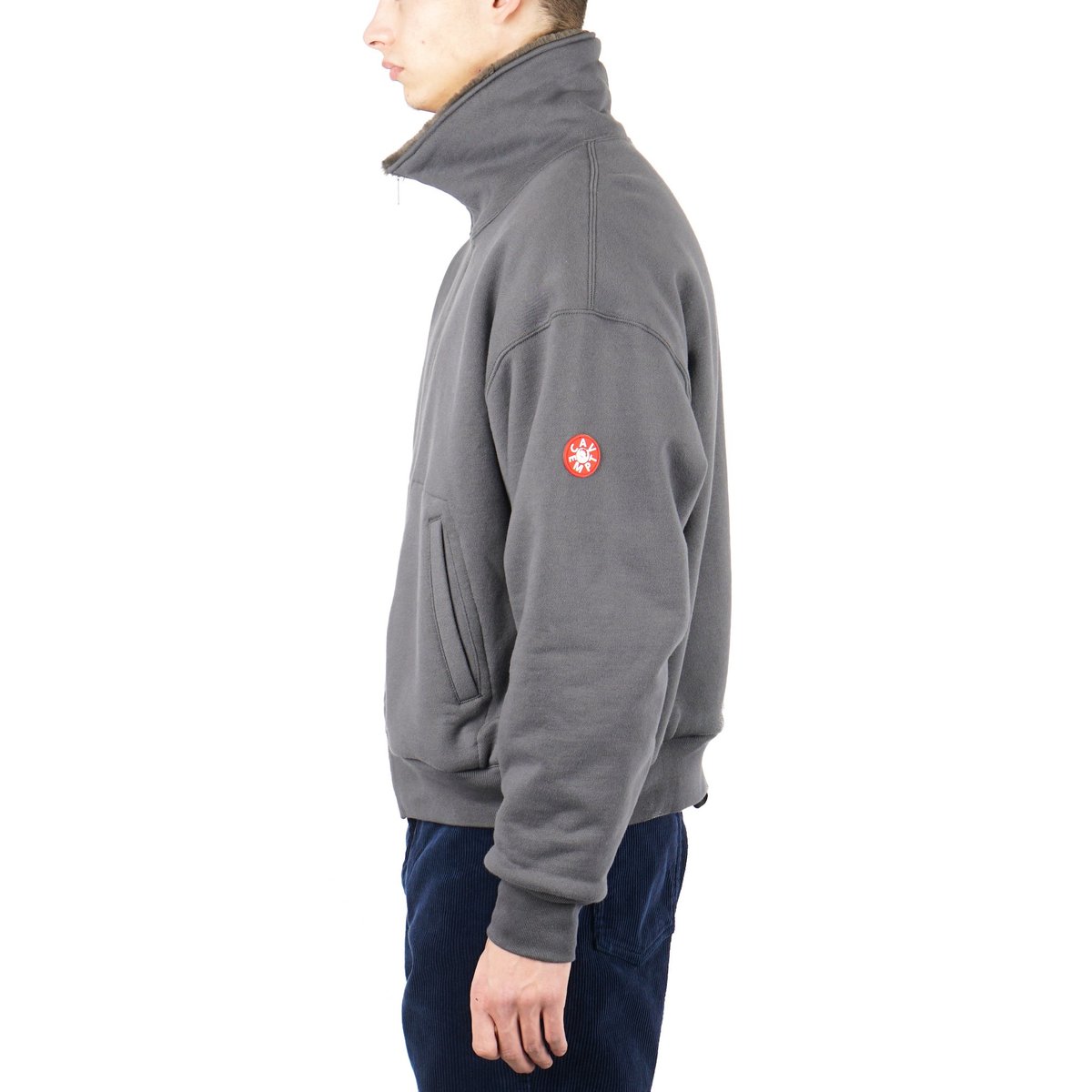 Cav Empt Furry Lining Zip Sweater - Grey | Garmentory