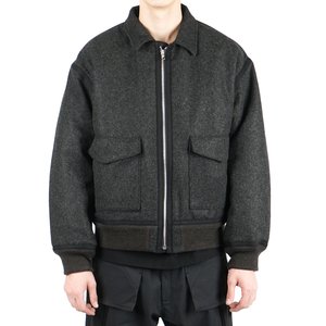 Cav Empt Melton Zip Jacket - Black | Garmentory