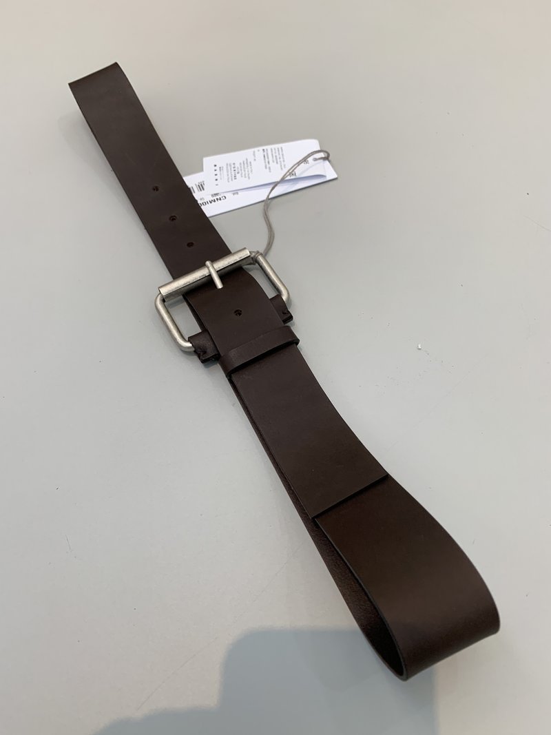 Marni Oversized Buckle Belt - Dark Brown | Garmentory display picture 2
