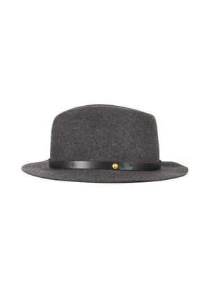 Rag & Bone - Abbott Fedora in Charcoal | Garmentory display picture 2