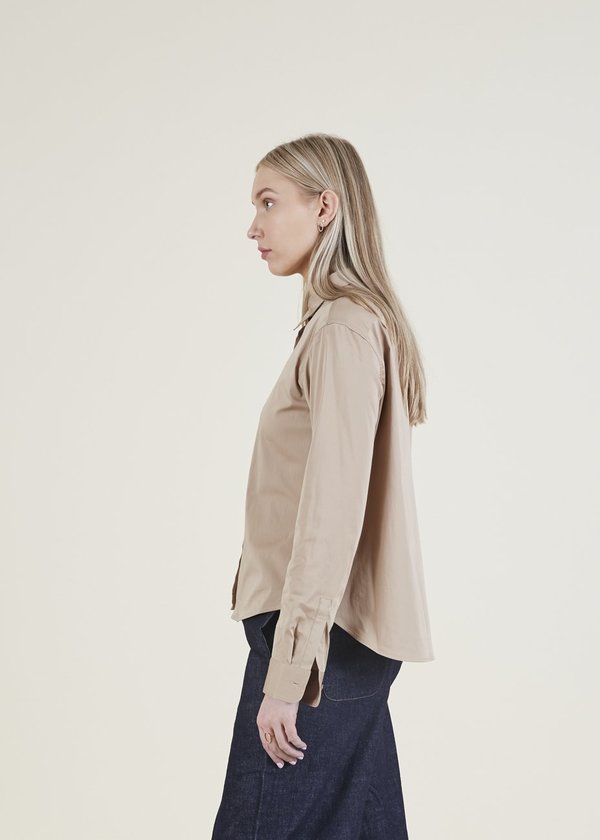 Lareida Clark Stretch Satin Shirt - Cedar Lareida Clark Stretch Satin Shirt - Cedar