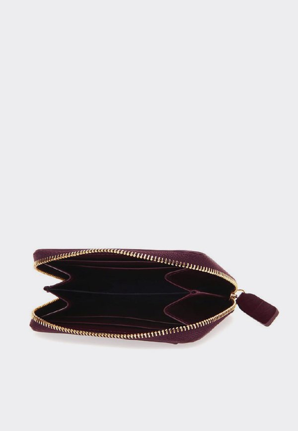 ◇Fennec◇ VINE POCKET BLACK CRINKLE TRIANGLE TRIPLE WALLET - BLACK - Fennec