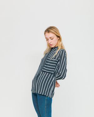 Minimum W Camisa Assia - Navy Blazer Minimum W Camisa Assia - Navy Blazer