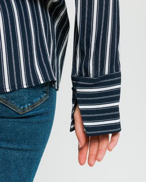 Minimum W Camisa Assia - Navy Blazer Minimum W Camisa Assia - Navy Blazer