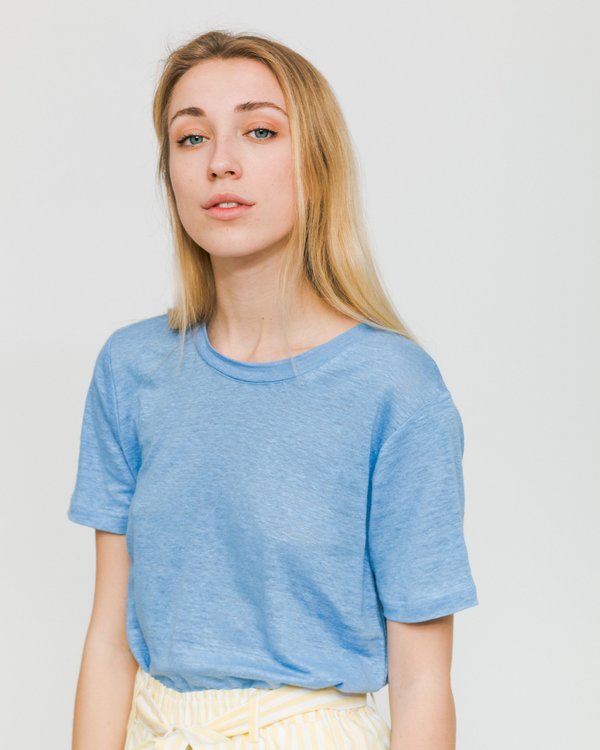 Samsoe & Samsoe Agnes 6680 Tee - Bel Air Blue Samsoe & Samsoe Agnes 6680 Tee - Bel Air Blue