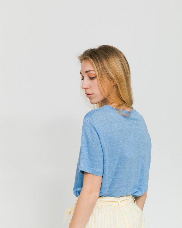 Samsoe & Samsoe Agnes 6680 Tee - Bel Air Blue Samsoe & Samsoe Agnes 6680 Tee - Bel Air Blue