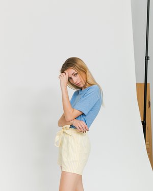 Samsoe & Samsoe Agnes 6680 Tee - Bel Air Blue Samsoe & Samsoe Agnes 6680 Tee - Bel Air Blue