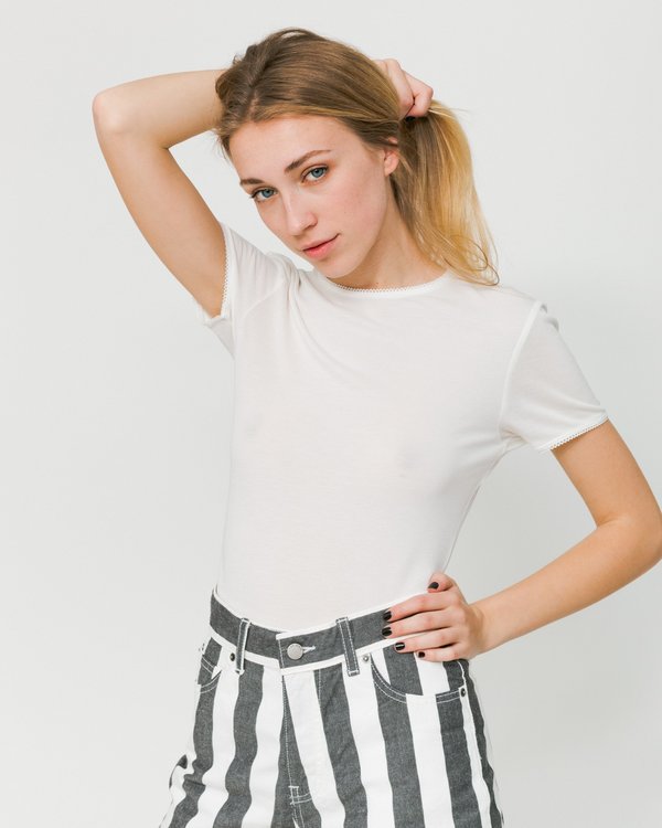 Samsoe & Samsoe Marsha SS 10746 Tee - Sea Salt Samsoe & Samsoe Marsha SS 10746 Tee - Sea Salt