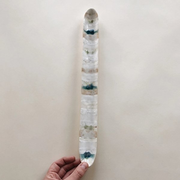 The Object Enthusiast Stripe Skinny Tray Extra Long - white The Object Enthusiast Stripe Skinny Tray Extra Long - white