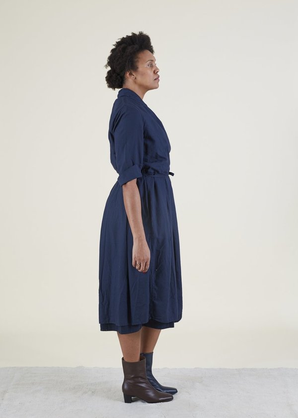 H+ Hannoh Wessel Daniela Wrap Dress - Navy | Garmentory