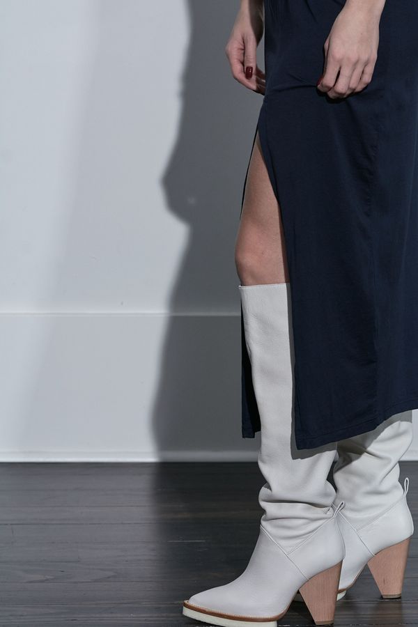 Stateside Supima Twist T-Shirt Maxi Dress - Navy Stateside Supima Twist T-Shirt Maxi Dress - Navy