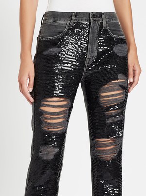 FRAME Denim Sequin Jeans - Basque Rips FRAME Denim Sequin Jeans - Basque Rips