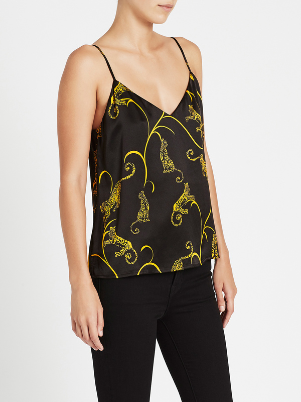 L'agence Jane Camisole Tank - Black/Gold Tiger L'agence Jane Camisole Tank - Black/Gold Tiger