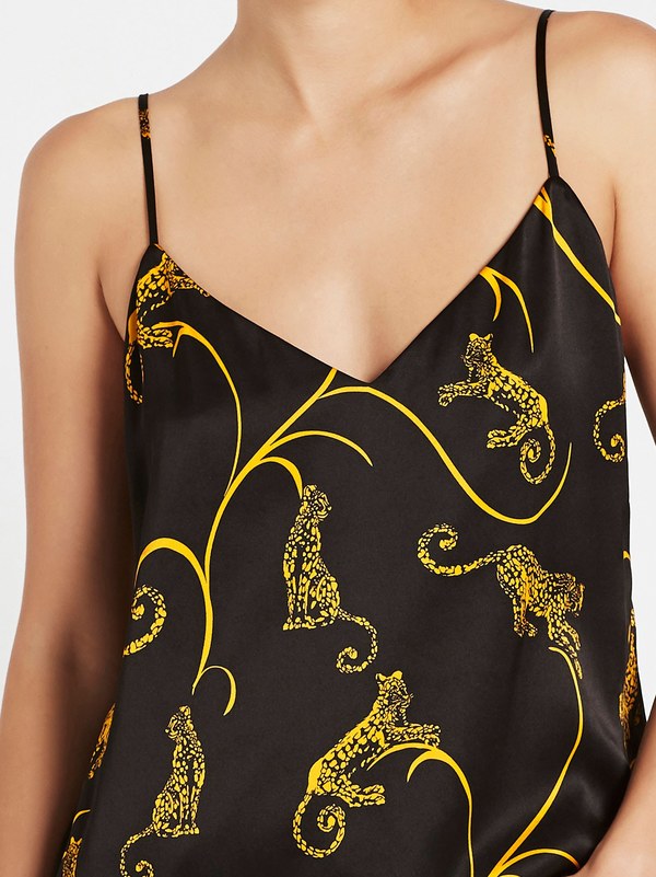 L'agence Jane Camisole Tank - Black/Gold Tiger L'agence Jane Camisole Tank - Black/Gold Tiger