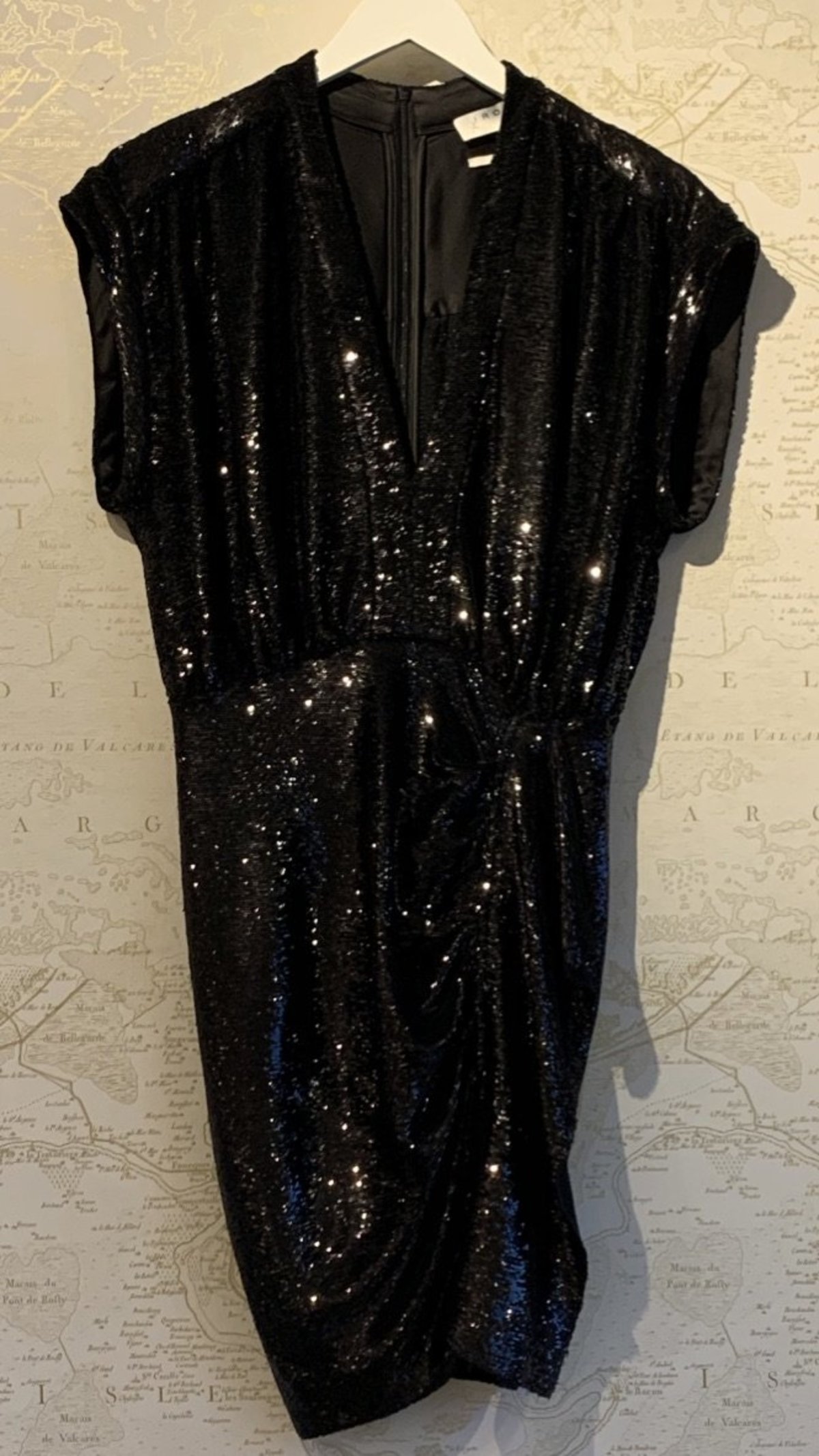 iro black sequin dress IRO