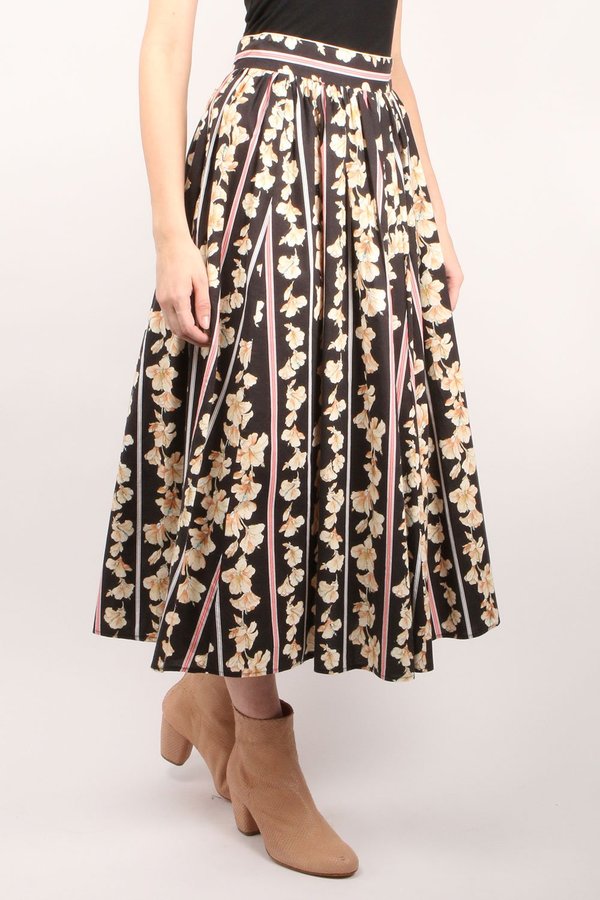 Forte Forte Guadaloupe Flared Skirt - Nero Forte Forte Guadaloupe Flared Skirt - Nero