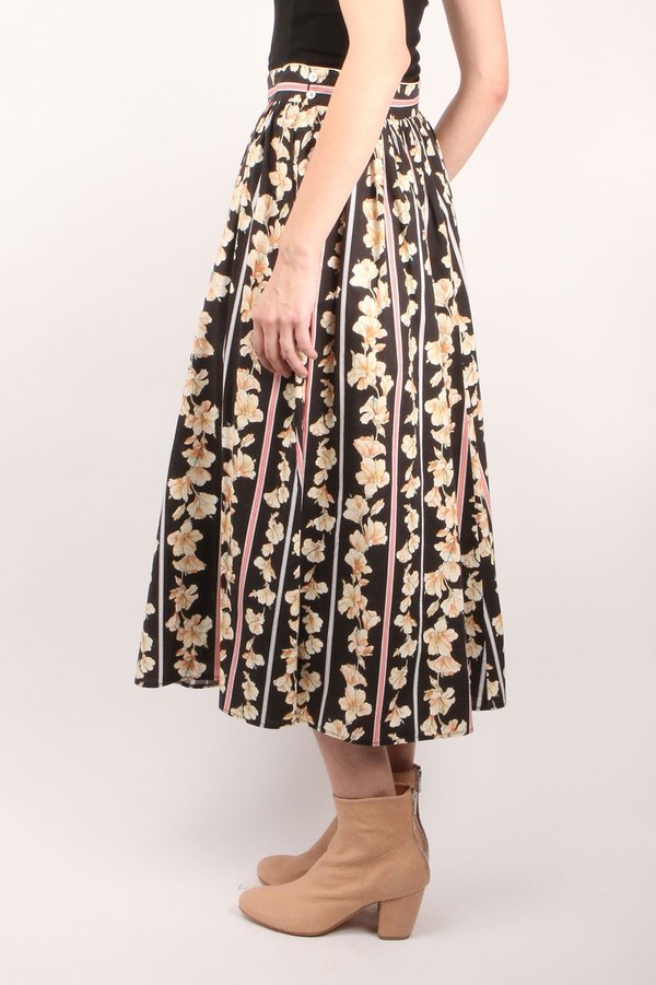 Forte Forte Guadaloupe Flared Skirt - Nero Forte Forte Guadaloupe Flared Skirt - Nero