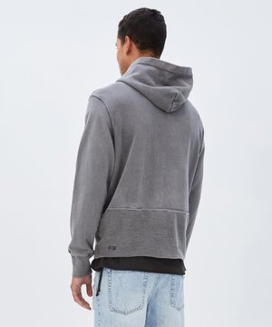 Ksubi Seeing Lines Hoodie - Vintage Grey Ksubi Seeing Lines Hoodie - Vintage Grey