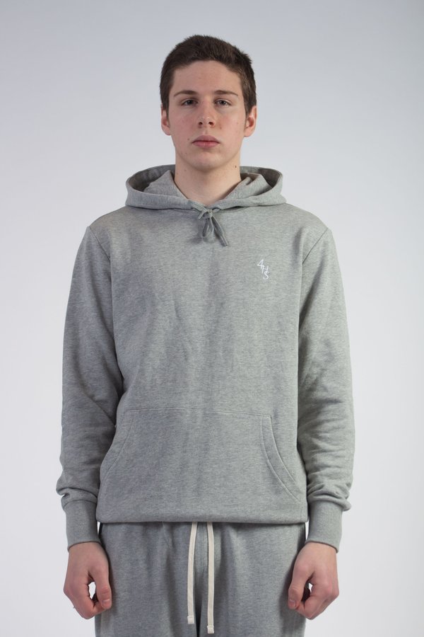 FOUR HORSEMEN Monogram Hoodie - Grey FOUR HORSEMEN Monogram Hoodie - Grey