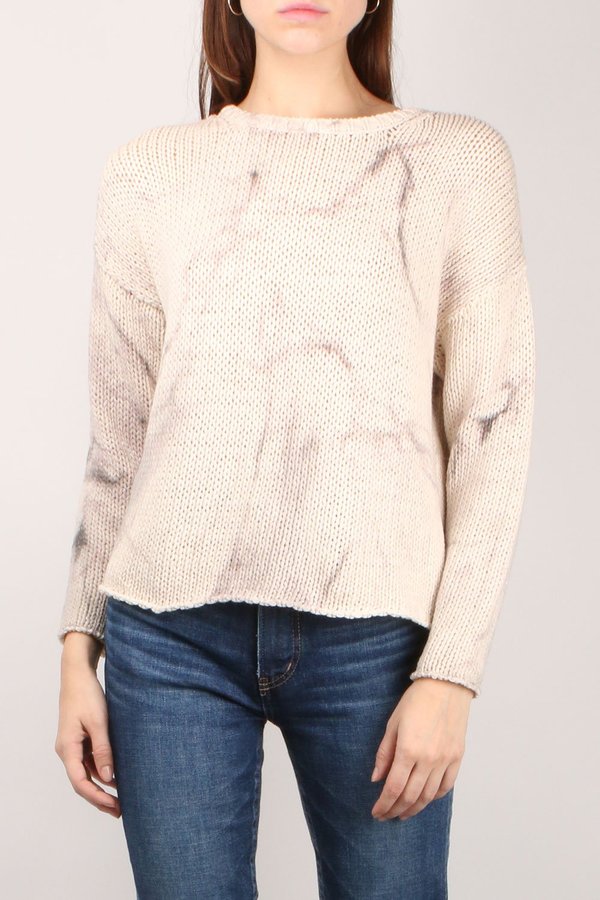Avant Toi Marble Knit - Cream Avant Toi Marble Knit - Cream