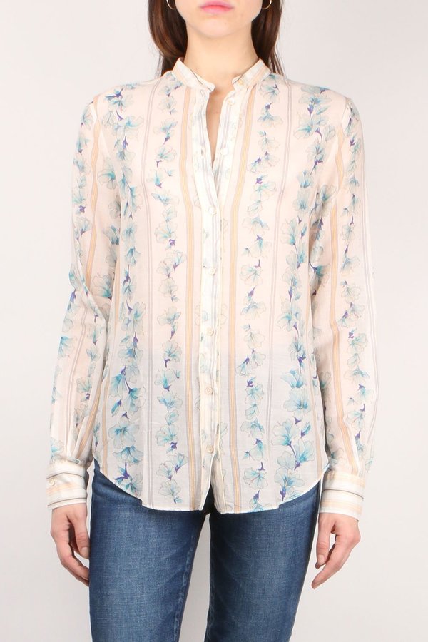 Forte Forte Guadaloupe Print Shirt - Indaco Forte Forte Guadaloupe Print Shirt - Indaco