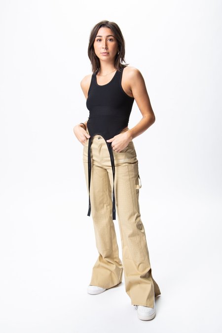 beige carpenter pants