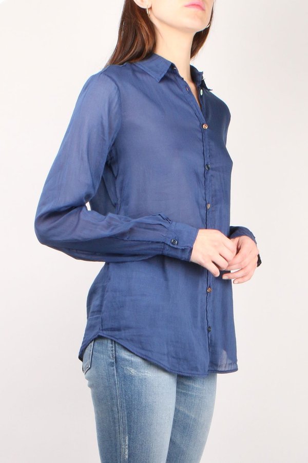 Forte Forte Voile Jewel Shirt - Indaco Forte Forte Voile Jewel Shirt - Indaco