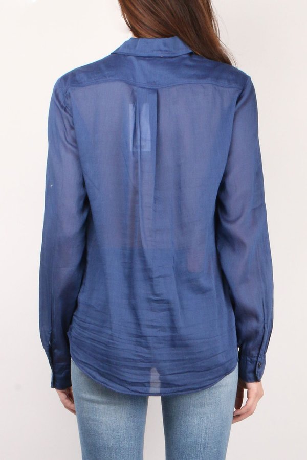 Forte Forte Voile Jewel Shirt - Indaco Forte Forte Voile Jewel Shirt - Indaco