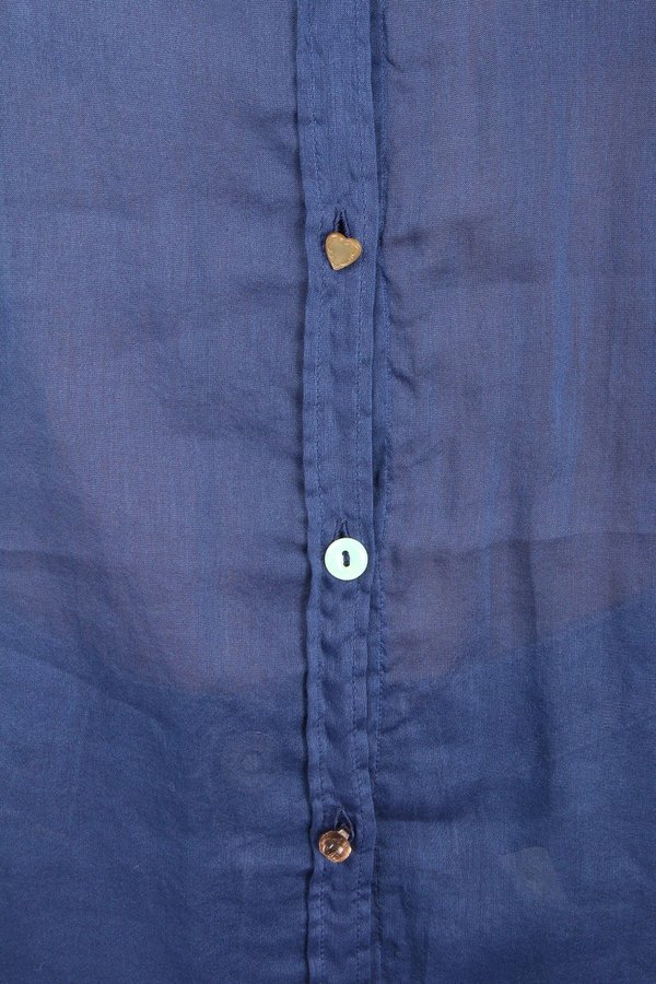 Forte Forte Voile Jewel Shirt - Indaco Forte Forte Voile Jewel Shirt - Indaco