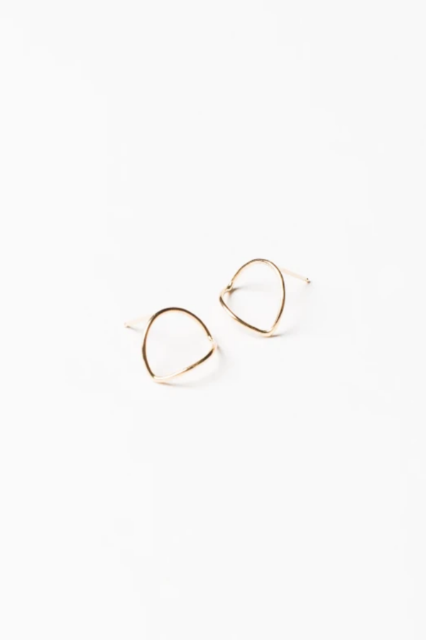 Another Feather Arc Earrings - 14K Gold Another Feather Arc Earrings - 14K Gold