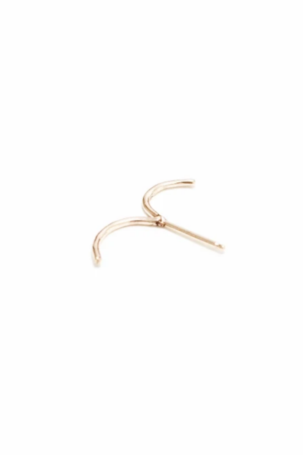 Another Feather Thread Stud - 14K Gold Another Feather Thread Stud - 14K Gold