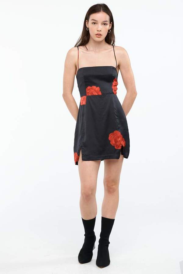 capulet mini dress Square Neckline Mini Dress