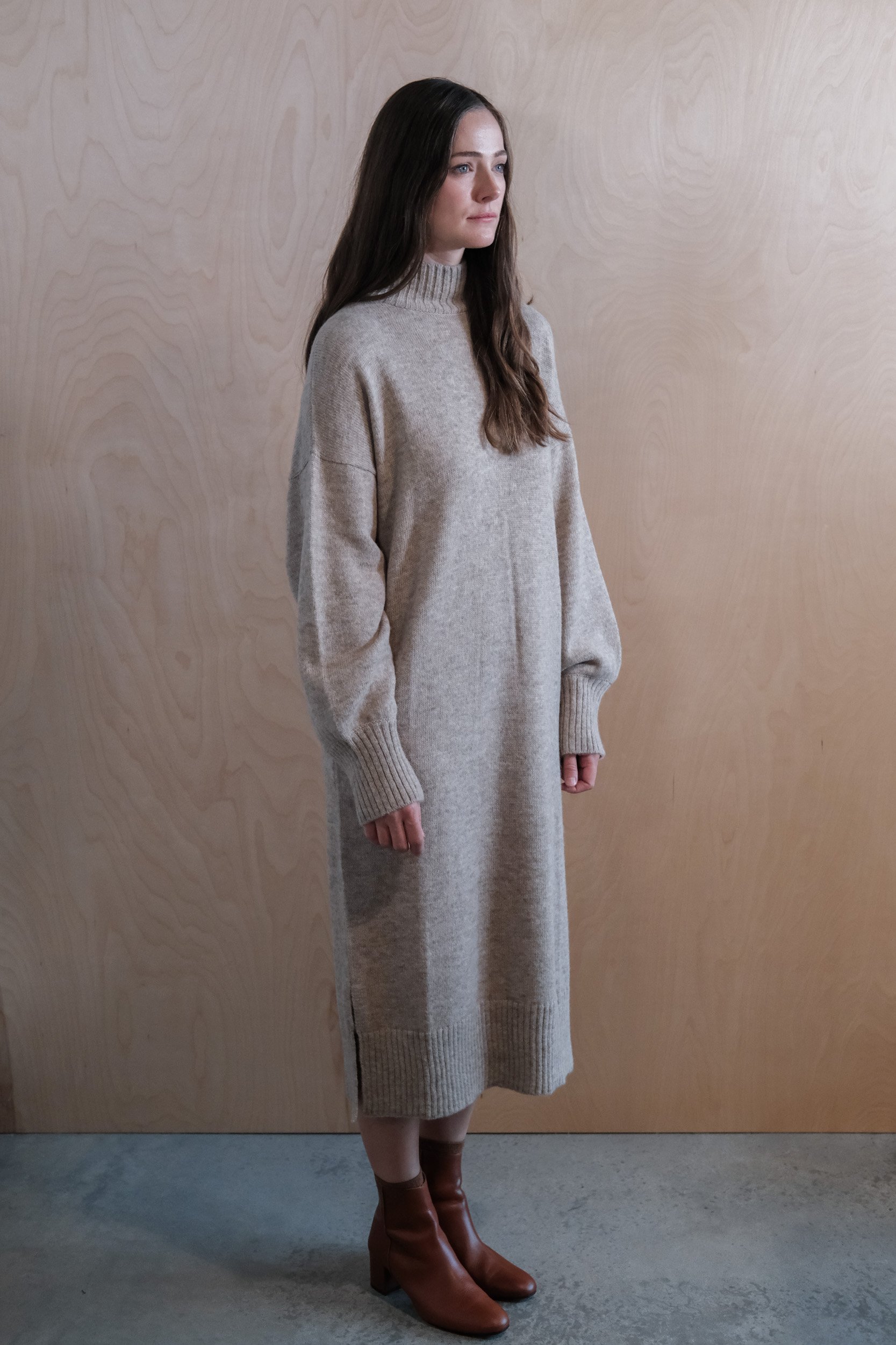 Micaela Greg Gia Sweater Dress - Oatmeal | Garmentory