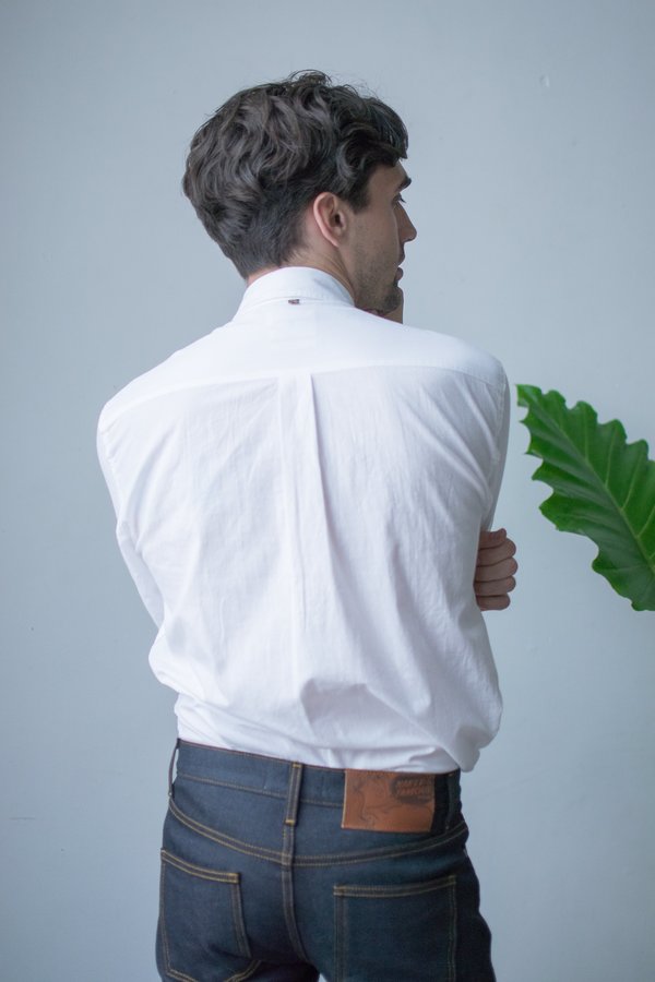 Billy Reid MSL Pocket Shirt - White Billy Reid MSL Pocket Shirt - White