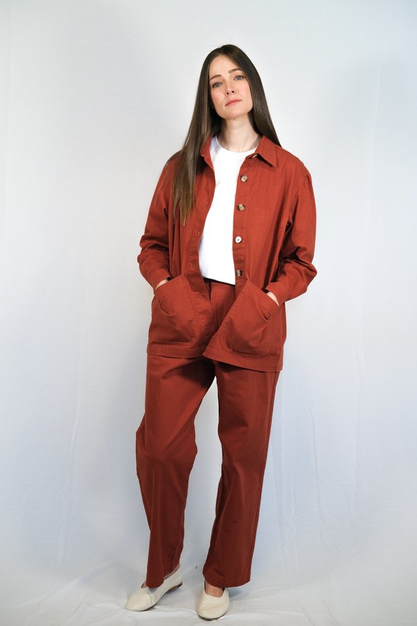 L.F.Markey Puff Sleeve Chore Coat - Tobacco L.F.Markey Puff Sleeve Chore Coat - Tobacco
