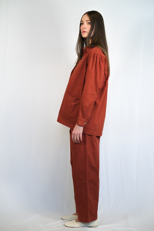 L.F.Markey Puff Sleeve Chore Coat - Tobacco L.F.Markey Puff Sleeve Chore Coat - Tobacco