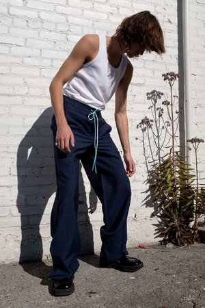 Lanvin Linen Blend Drawcord Boardshort Large Pant Lanvin Linen Blend Drawcord Boardshort Large Pant