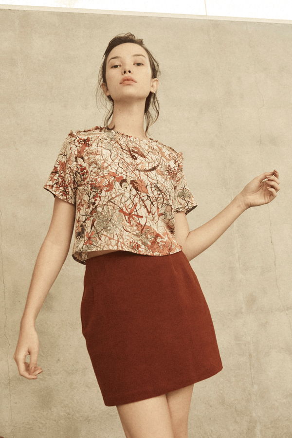 Annie Hamilton MINISKIRT - GOLDEN HOUR