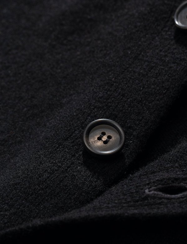 Norse Projects Adam Lambswool Cardigan - Black Norse Projects Adam Lambswool Cardigan - Black