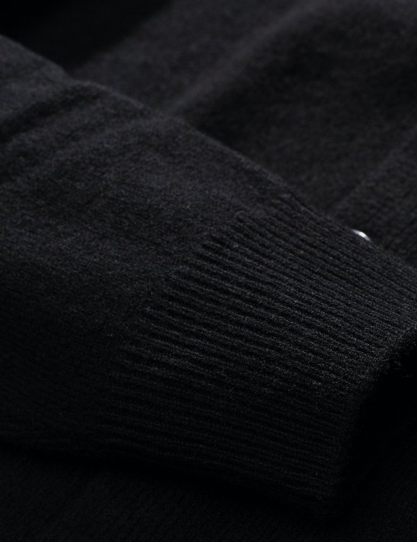 Norse Projects Adam Lambswool Cardigan - Black Norse Projects Adam Lambswool Cardigan - Black
