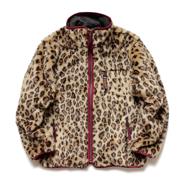 Kapital Leopard Boa Fleece Reversible Blouson on Garmentory