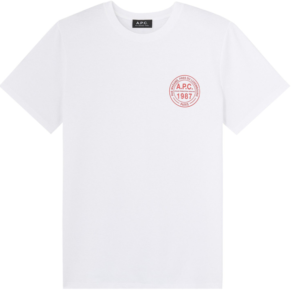A.P.C. T shirt Ollie - blanc A.P.C. T shirt Ollie - blanc