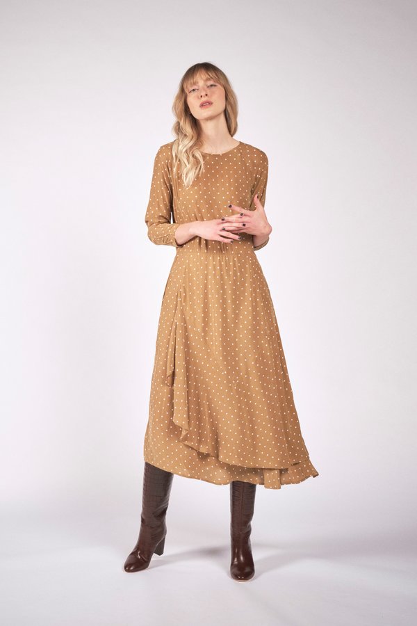 Maria Stanley WILLA DRESS - mushroom dot Maria Stanley WILLA DRESS - mushroom dot