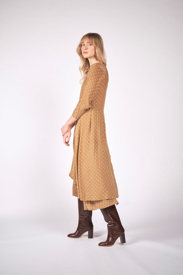 Maria Stanley WILLA DRESS - mushroom dot Maria Stanley WILLA DRESS - mushroom dot
