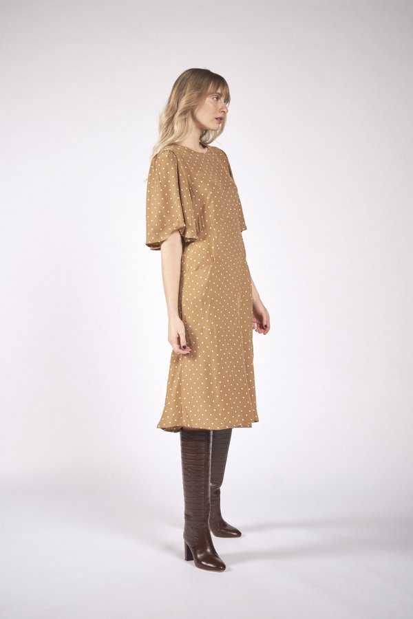 Maria Stanley Hailey Dress - Dotted Mushroom Maria Stanley Hailey Dress - Dotted Mushroom