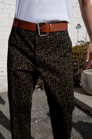 Marni Heavy Cotton Cropped Pants - Camo 