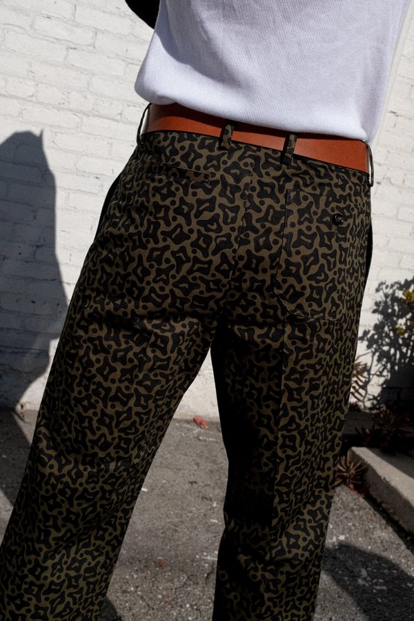Marni Heavy Cotton Cropped Pants - Camo Cells Marni Heavy Cotton Cropped Pants - Camo Cells